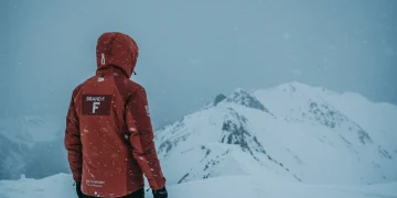 Brand F premium outerwear in extreme winter conditions