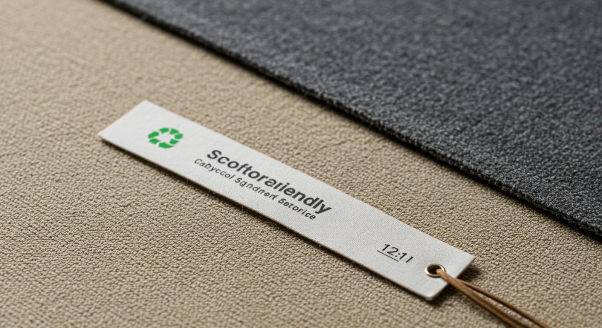 Close-up of innovative eco-friendly fabric sample