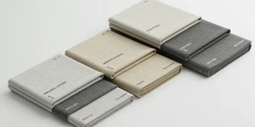 Assortment of essential wardrobe fabrics like cotton, linen, wool, and Tencel