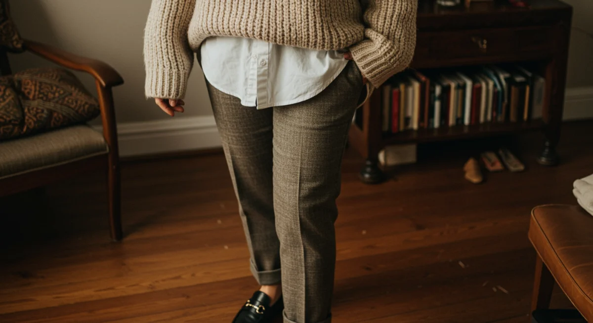 Styling layers with fall capsule wardrobe pieces