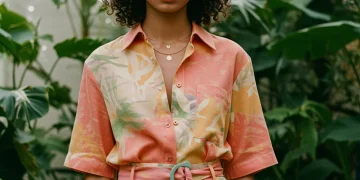 Model in sustainable outfit from 2026 spring collection