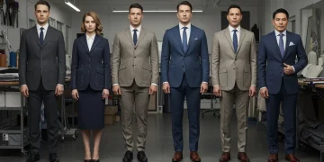 Diverse individuals showcasing perfectly tailored clothing after expert wardrobe alterations.